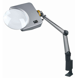 Schweizer Lente di ingrandimento Tech-Line LED Bifo 6500K, 1,75x/4X Ø202/40mm, bifocale, piano-convessa