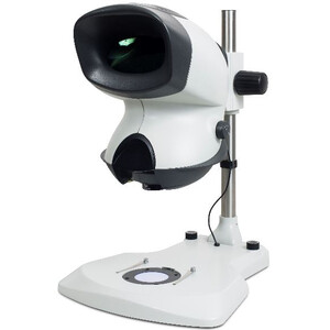 Vision Engineering Microscopio stereo zoom MANTIS Elite TS, ME-TS, Cabezal,  Luz incidente y transmitida, LED, Soporte de columna, con revólver doble,  2-20x, sin objetivos